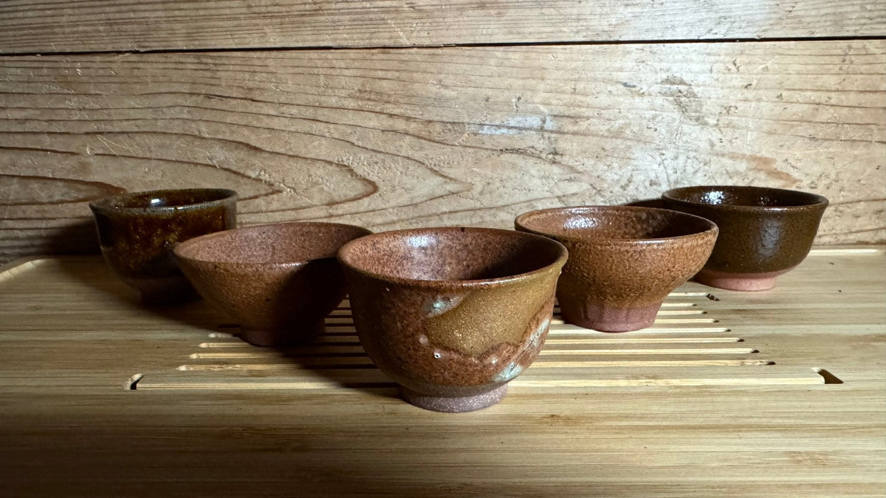 Chawan (Tea Bowls) by Robert Stickney, Series RS 245 - O-FIVE RARE TEA BAR