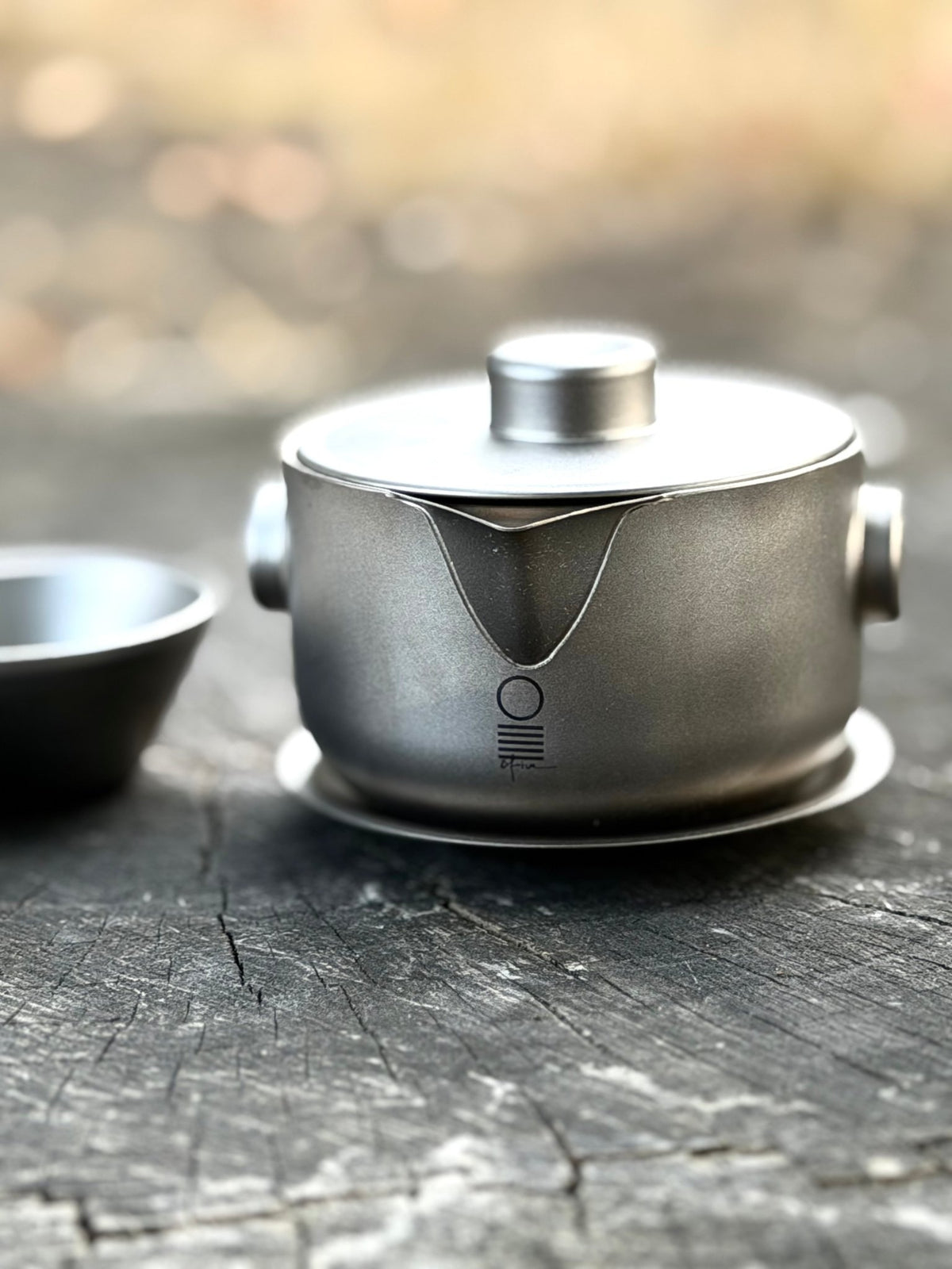 O5 TITANIUM HOHIN TEA SET (150ml Teapot + 3 Cups) - O5 RARE TEA BAR