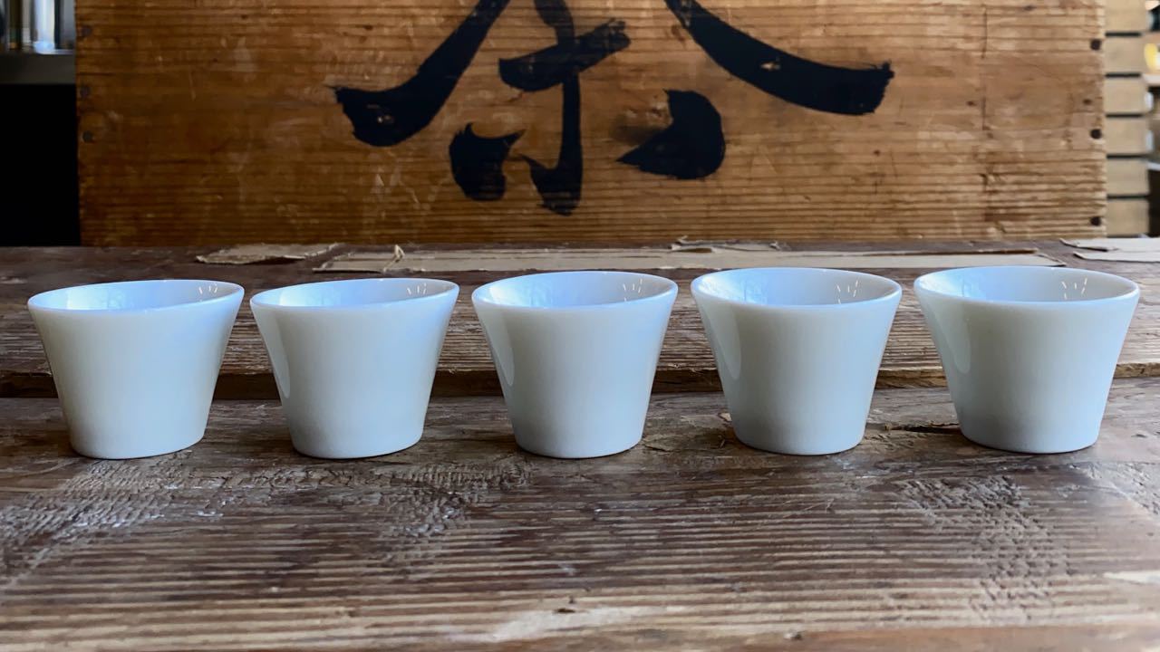 JAPANESE TASTING CUPS, White, 20ml - O-FIVE RARE TEA BAR