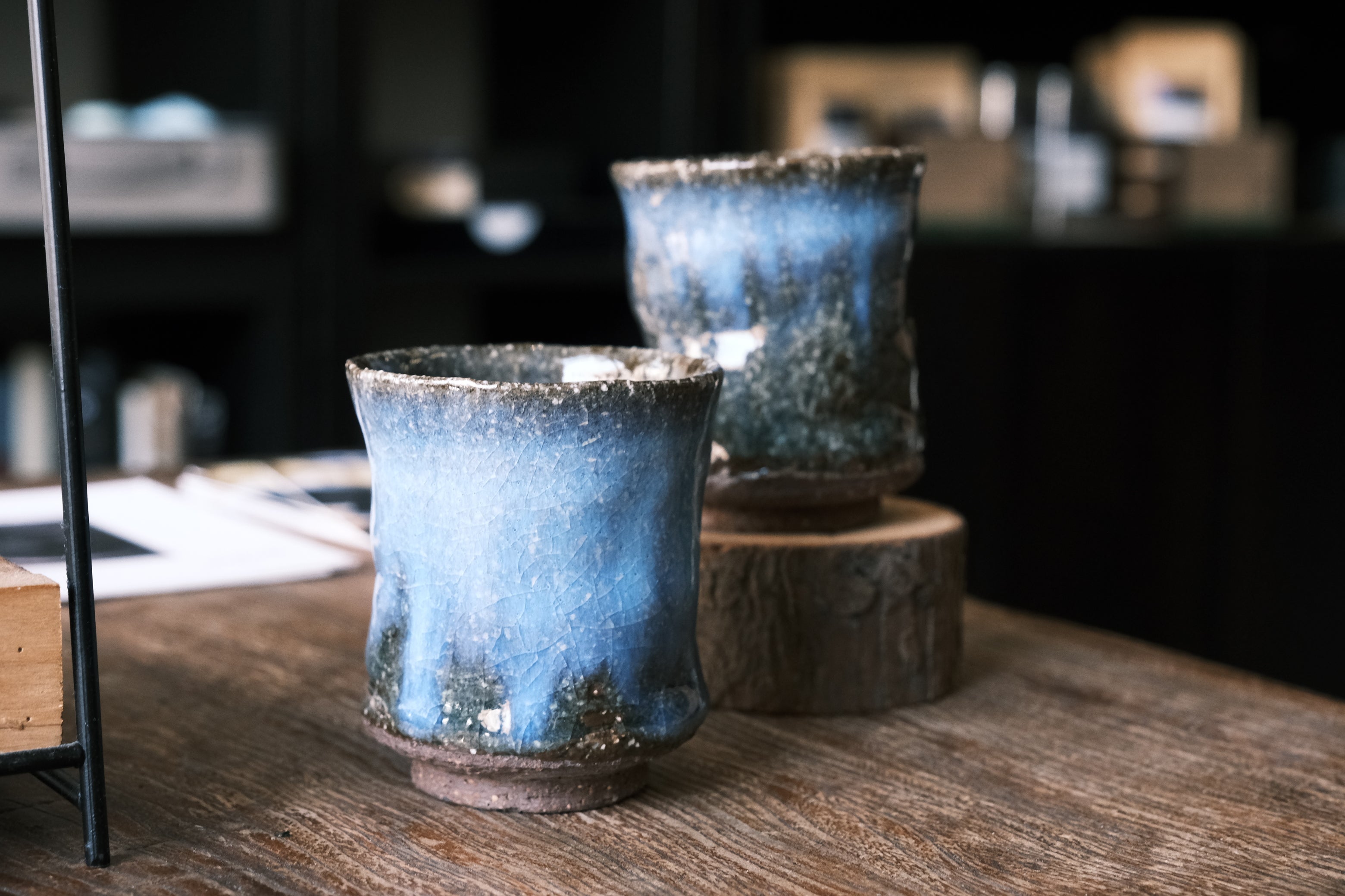 Japanese Hagi-yaki texture Cups | Hagi Glaze (萩焼)