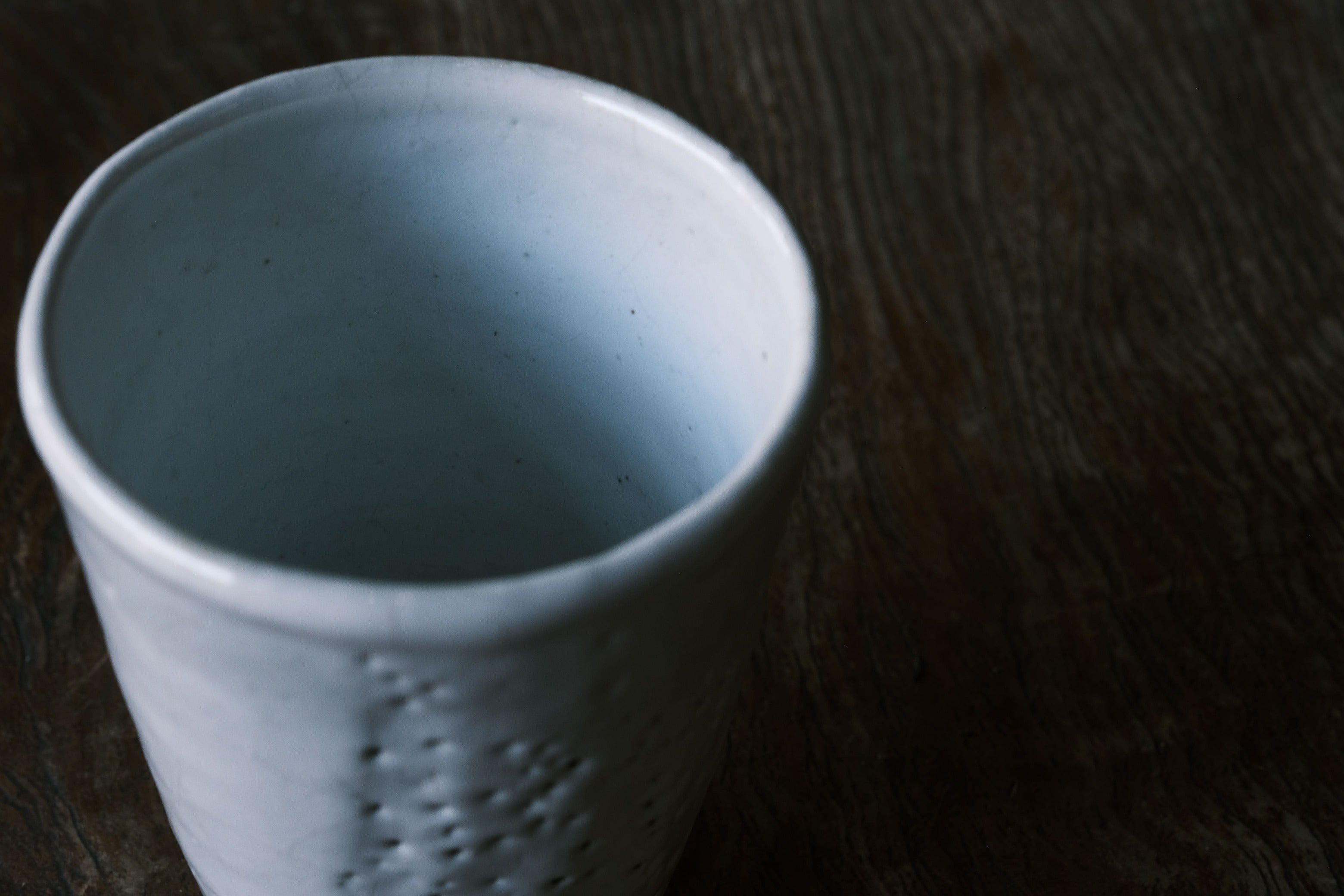 Japanese Hagi-yaki texture White Tea Cup | Hagi Glaze (萩焼)