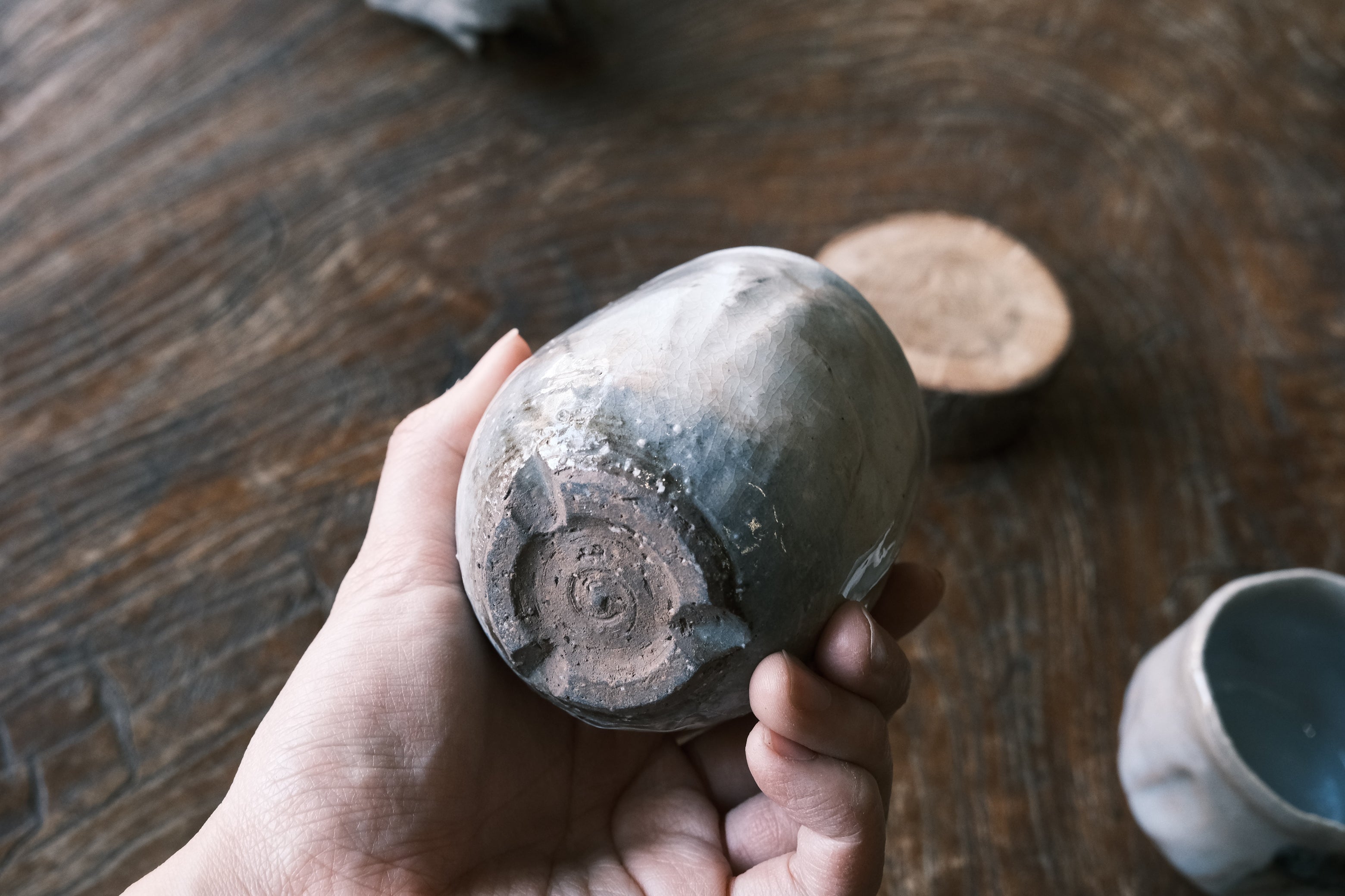 Japanese Hagi-yaki texture Cups | Hagi Glaze (萩焼)