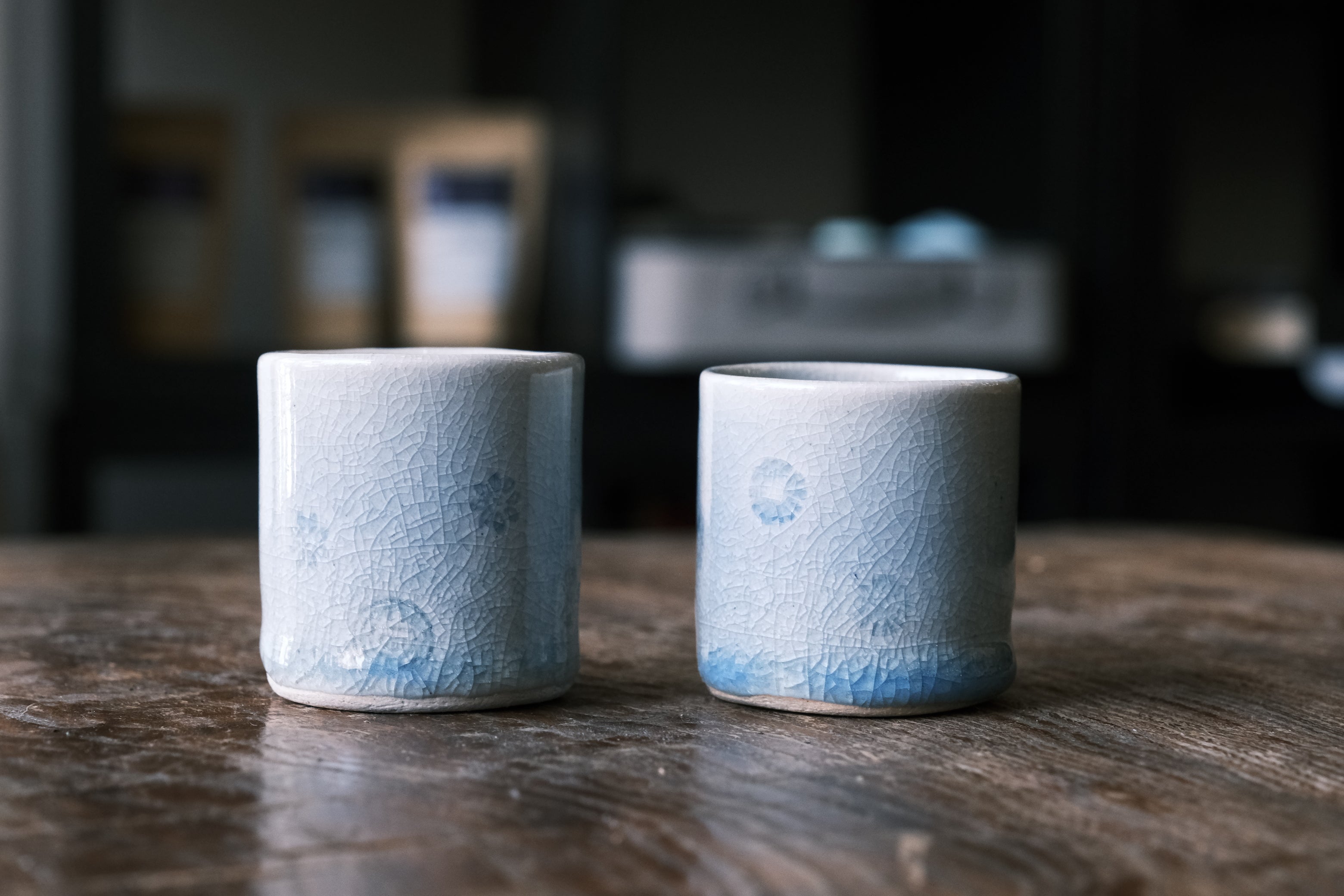 Japanese Hagi-yaki texture Cups | Hagi Glaze (萩焼)