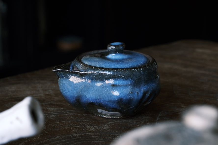 Japanese Hagi-yaki Houhin No Handle Tea pot | Hagi Glaze (萩焼)