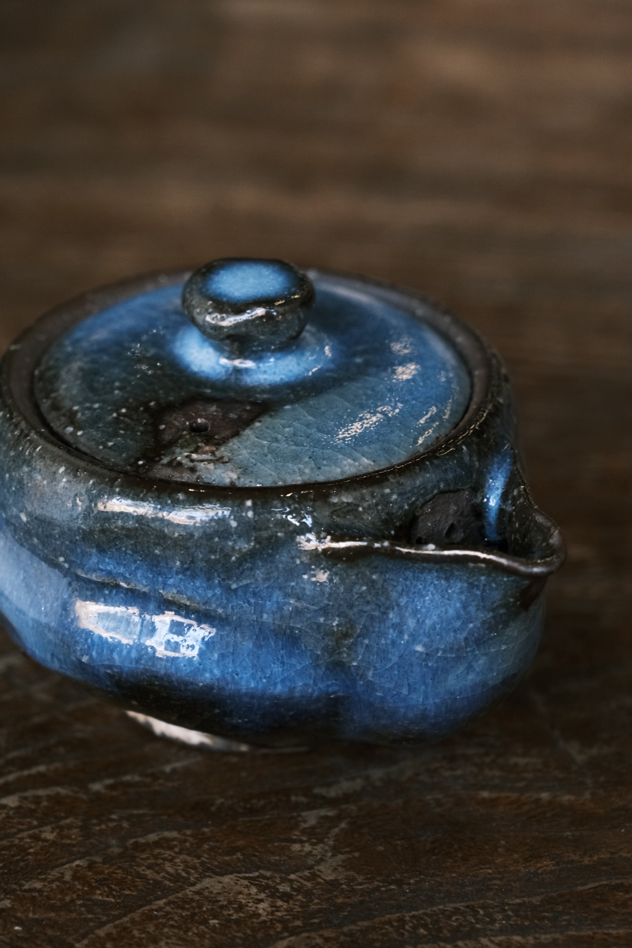 Japanese Hagi-yaki Houhin No Handle Tea pot | Hagi Glaze (萩焼)