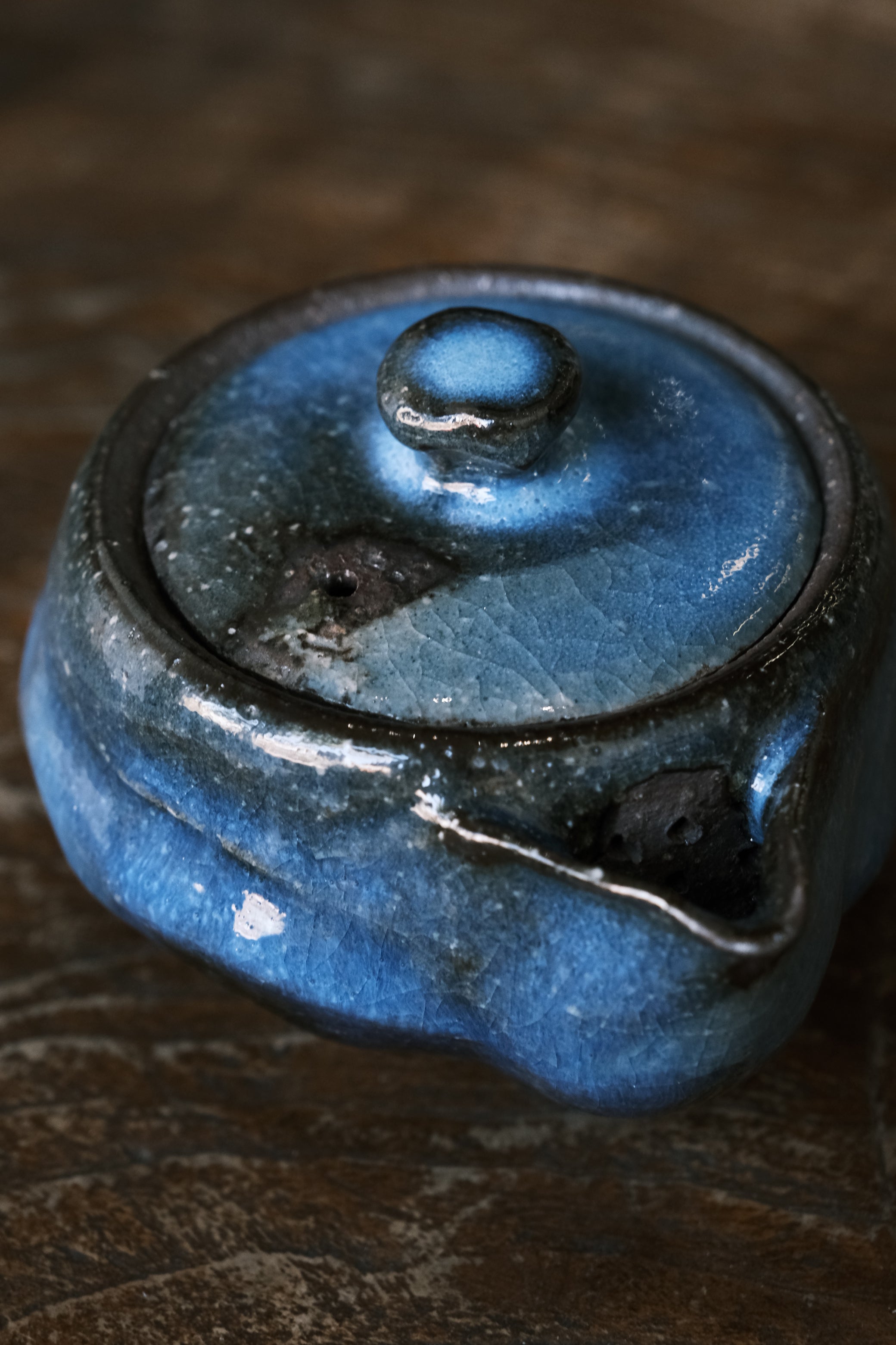 Japanese Hagi-yaki Houhin No Handle Tea pot | Hagi Glaze (萩焼)
