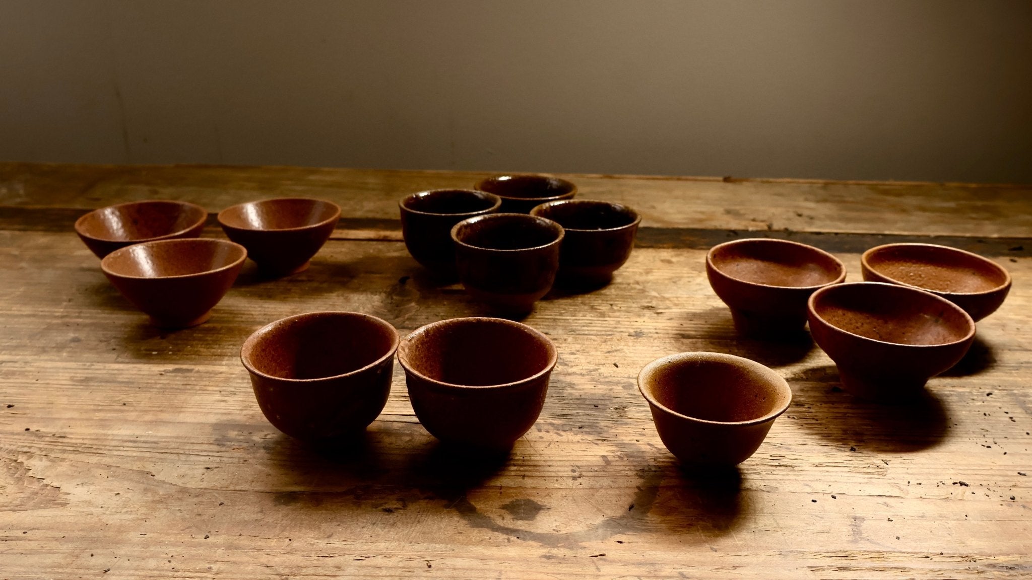 ANCIENT DRAGON KILN CUPS| Wuyi Yixing - O5 RARE TEA BAR