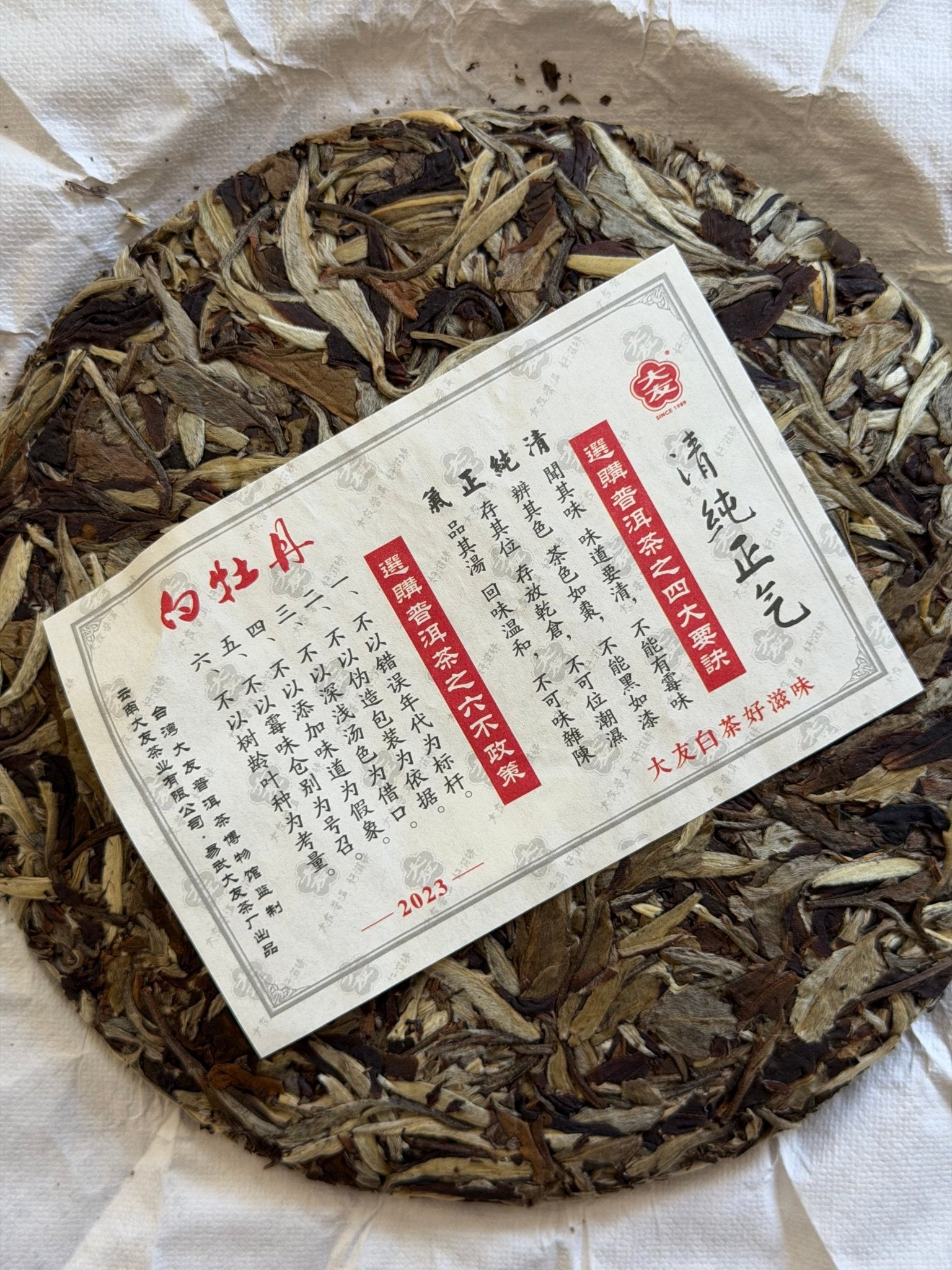 DA YOU, YUNNAN WHITE PEONY | 2023 Ancient Tree White Tea - O5 RARE TEA BAR