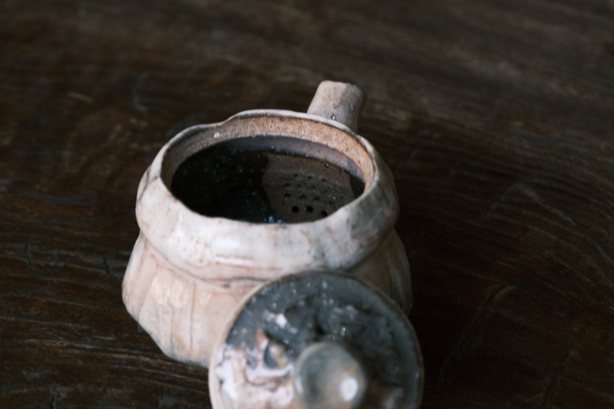 Japanese Hagi-yaki Houhin No Handle Tea pot | Hagi Glaze (萩焼) - O5 RARE TEA BAR