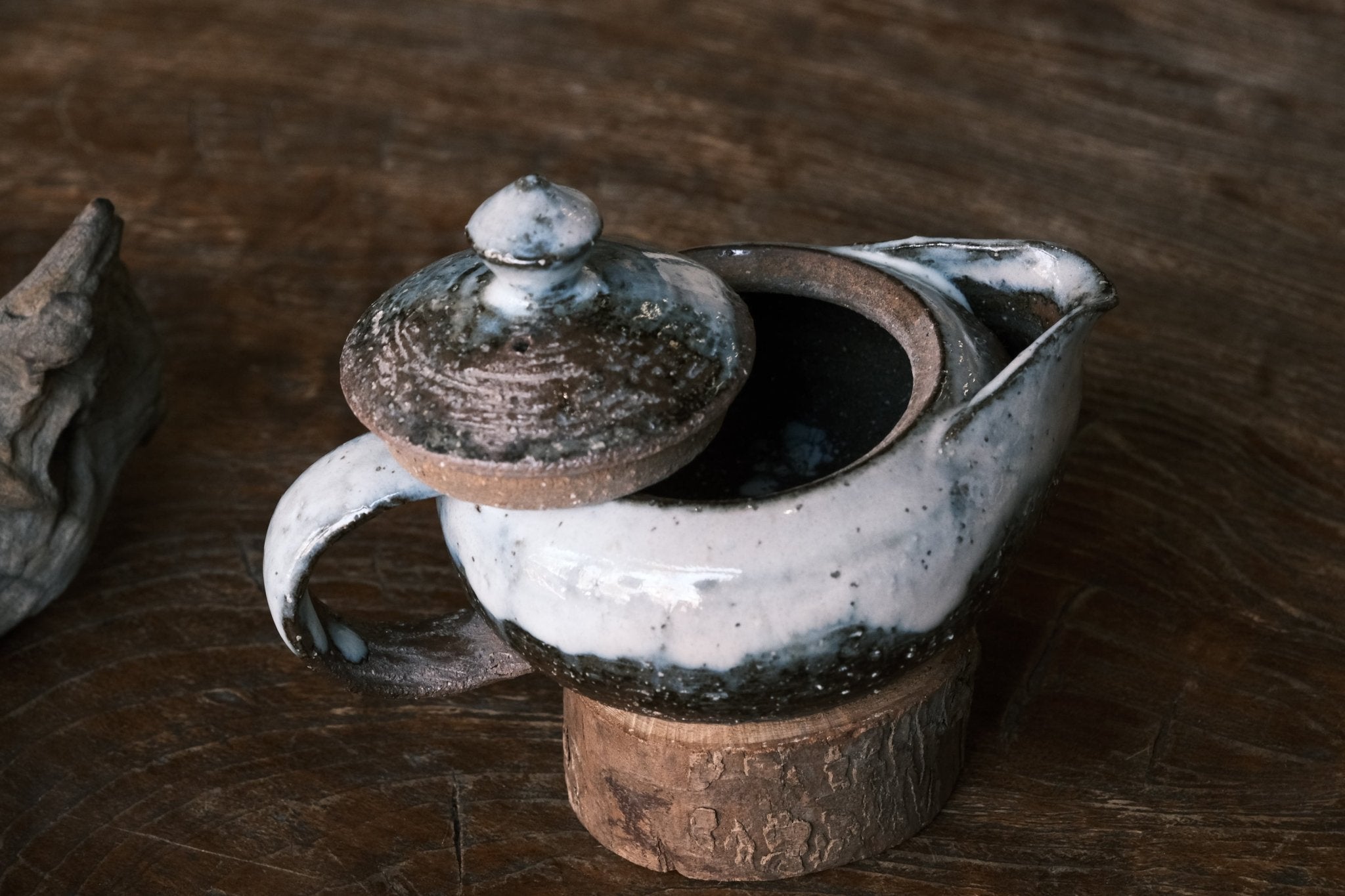 Japanese Hagi-yaki Houhin Tea Pot | Hagi Glaze (萩燒) - O5 RARE TEA BAR