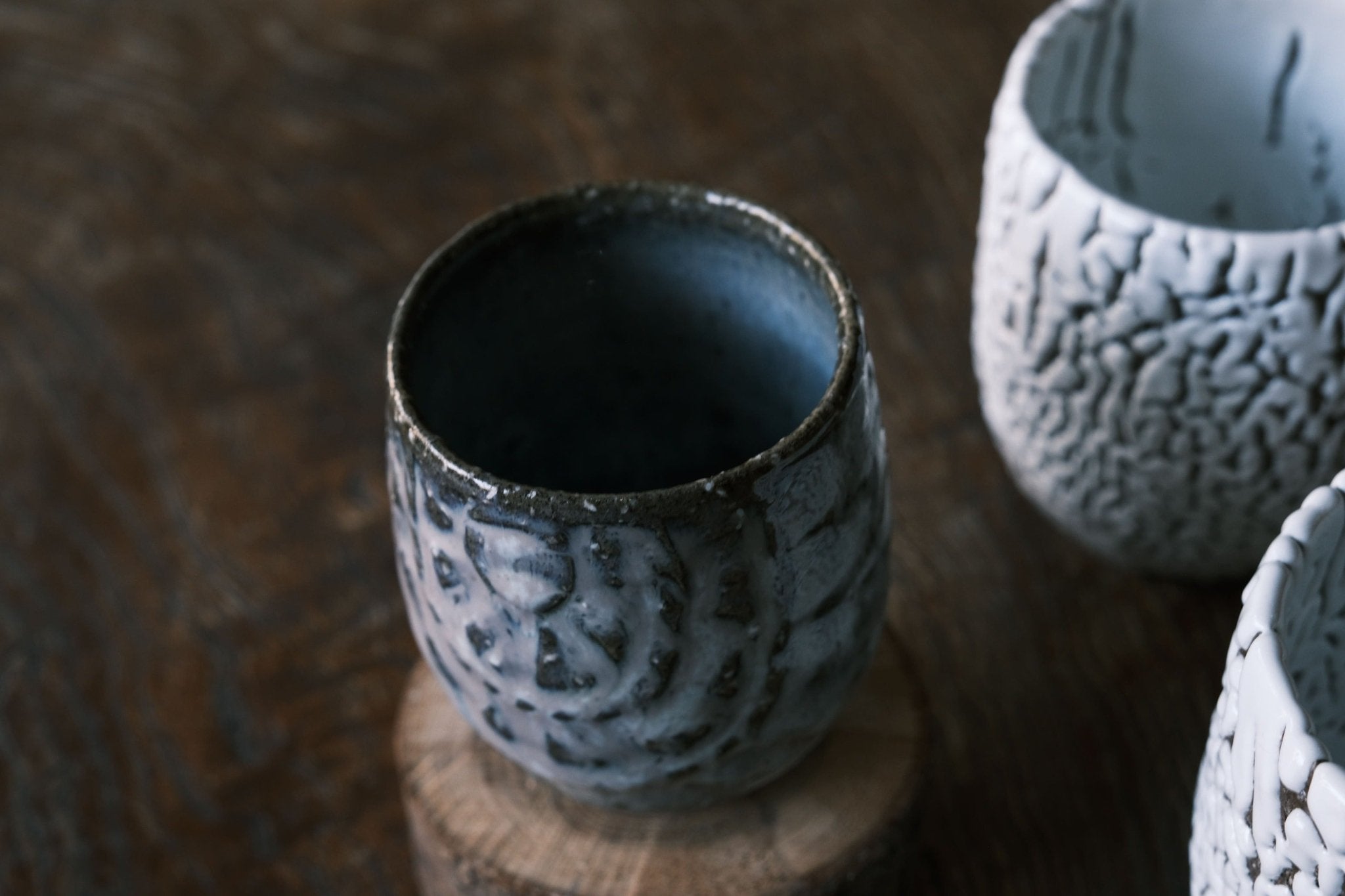 Japanese Hagi-yaki Pattern Tea Cup | Kumidashi Tawara Hagi Glaze (萩燒) - O5 RARE TEA BAR