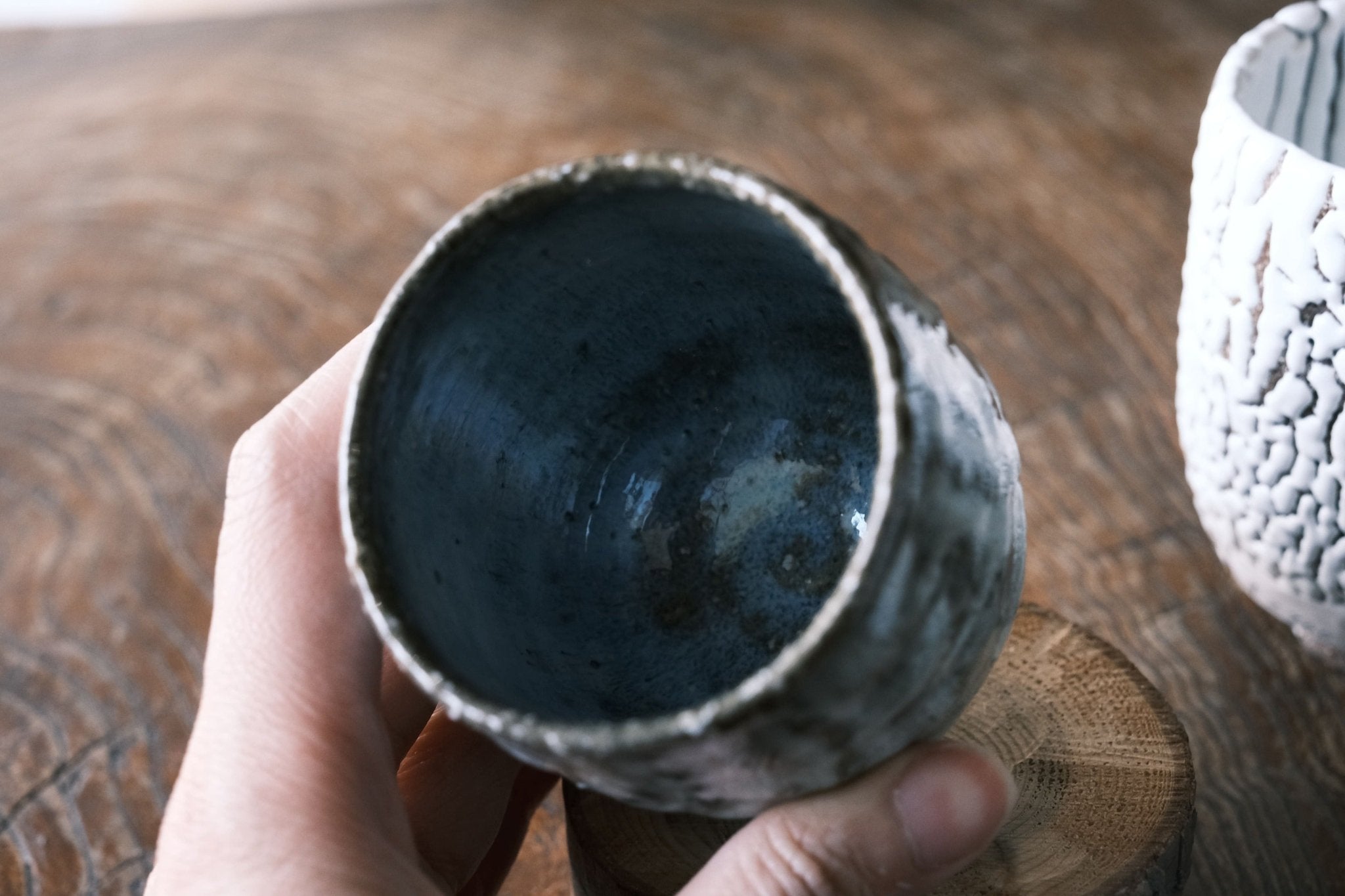 Japanese Hagi-yaki Pattern Tea Cup | Kumidashi Tawara Hagi Glaze (萩燒) - O5 RARE TEA BAR