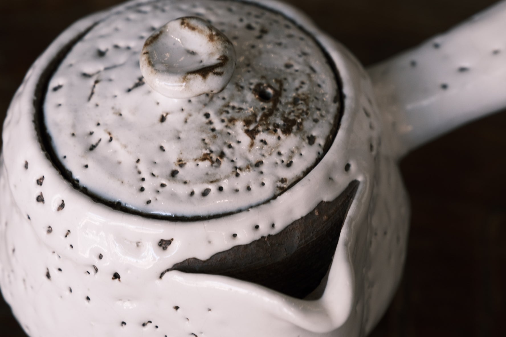 Japanese Hagi-yaki Tea Pot | White Hagi Glaze (萩燒) - O5 RARE TEA BAR
