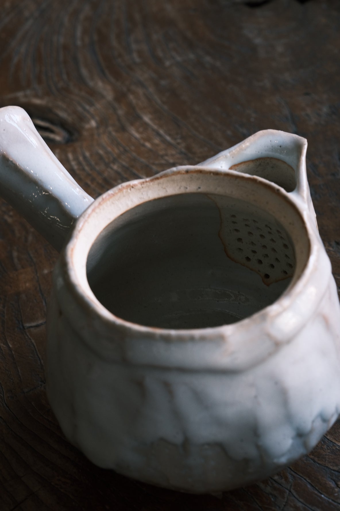Japanese Hagi-yaki Tea Pot | White Hagi Glaze (萩燒) - O5 RARE TEA BAR