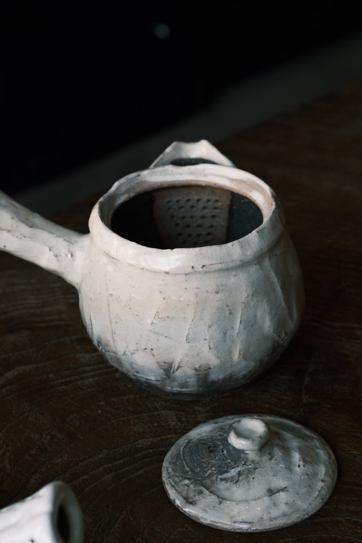 Japanese Hagi-yaki Tea Pot | White Hagi Glaze (萩燒) - O5 RARE TEA BAR