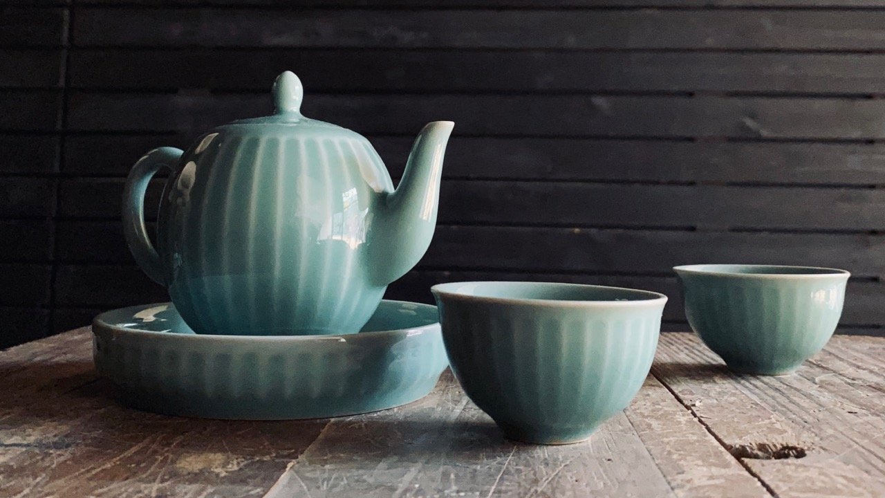 Celadon Tea Set - O-FIVE RARE TEA BAR