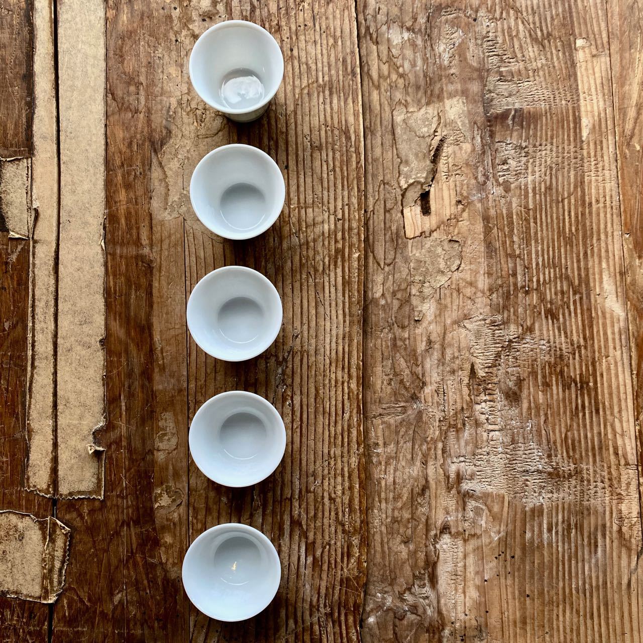JAPANESE TASTING CUPS, White, 20ml - O-FIVE RARE TEA BAR