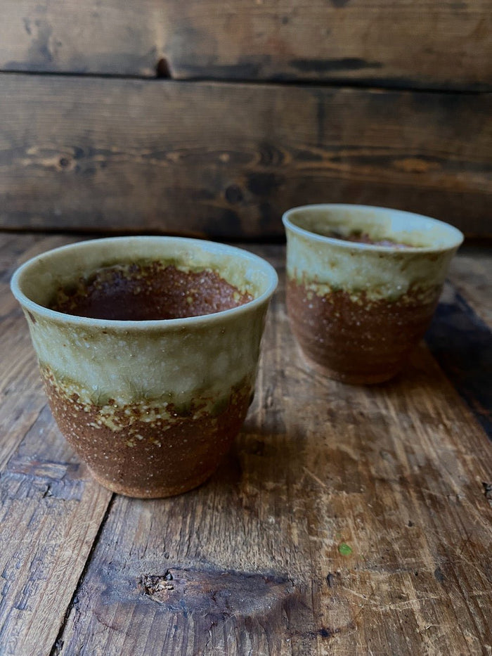 Meoto Yunomi - MINOYAKI TEACUP SET| 230ML X 2 CUPS - O-FIVE RARE TEA BAR