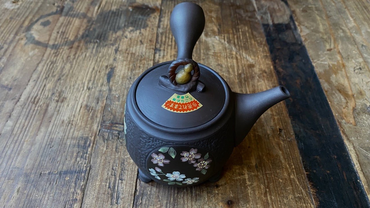 NEW! Tokoname Kyusu - STONE FRUIT BLOSSOMS |350 ml - O-FIVE RARE TEA BAR