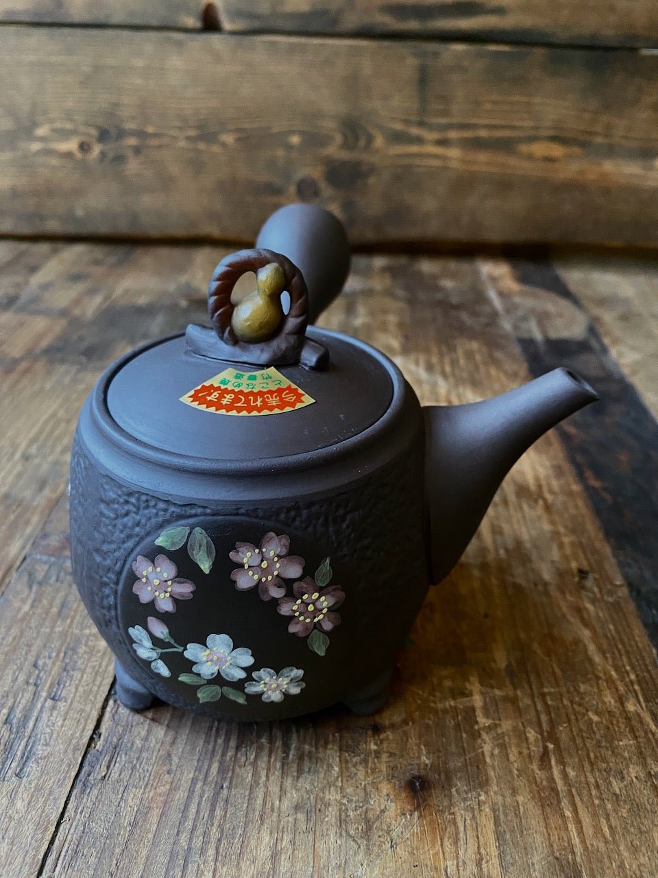 NEW! Tokoname Kyusu - STONE FRUIT BLOSSOMS |350 ml - O-FIVE RARE TEA BAR