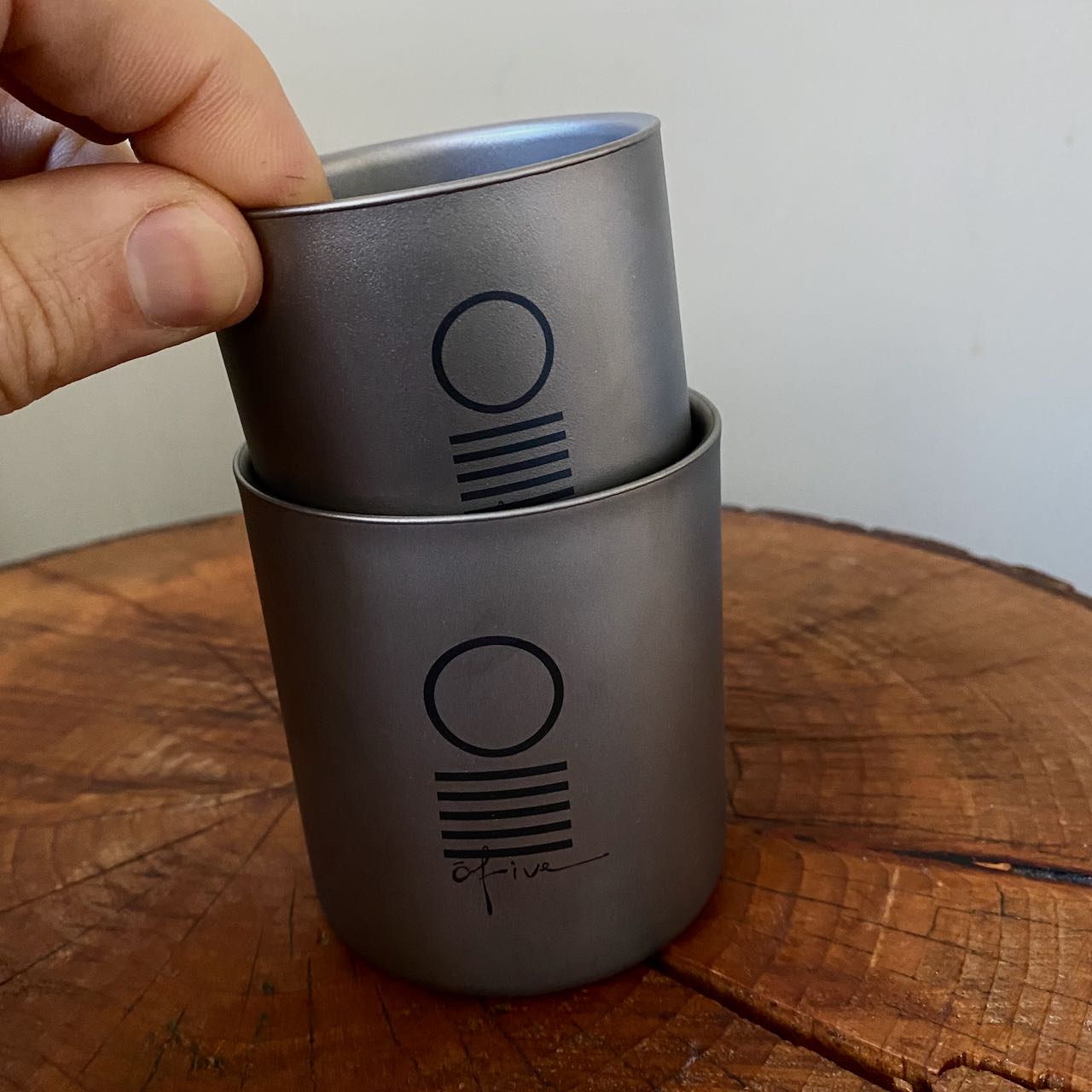 O5 |TITANIUM CUPS [180ml & 300ml] - O-FIVE RARE TEA BAR